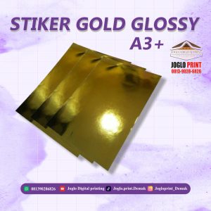 Sticker Gold Glossy