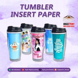 Tumbler Insert Paper
